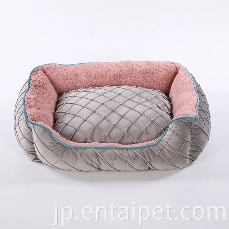 卸売カスタムフェルト犬小屋の丸い形のペット猫ベッド